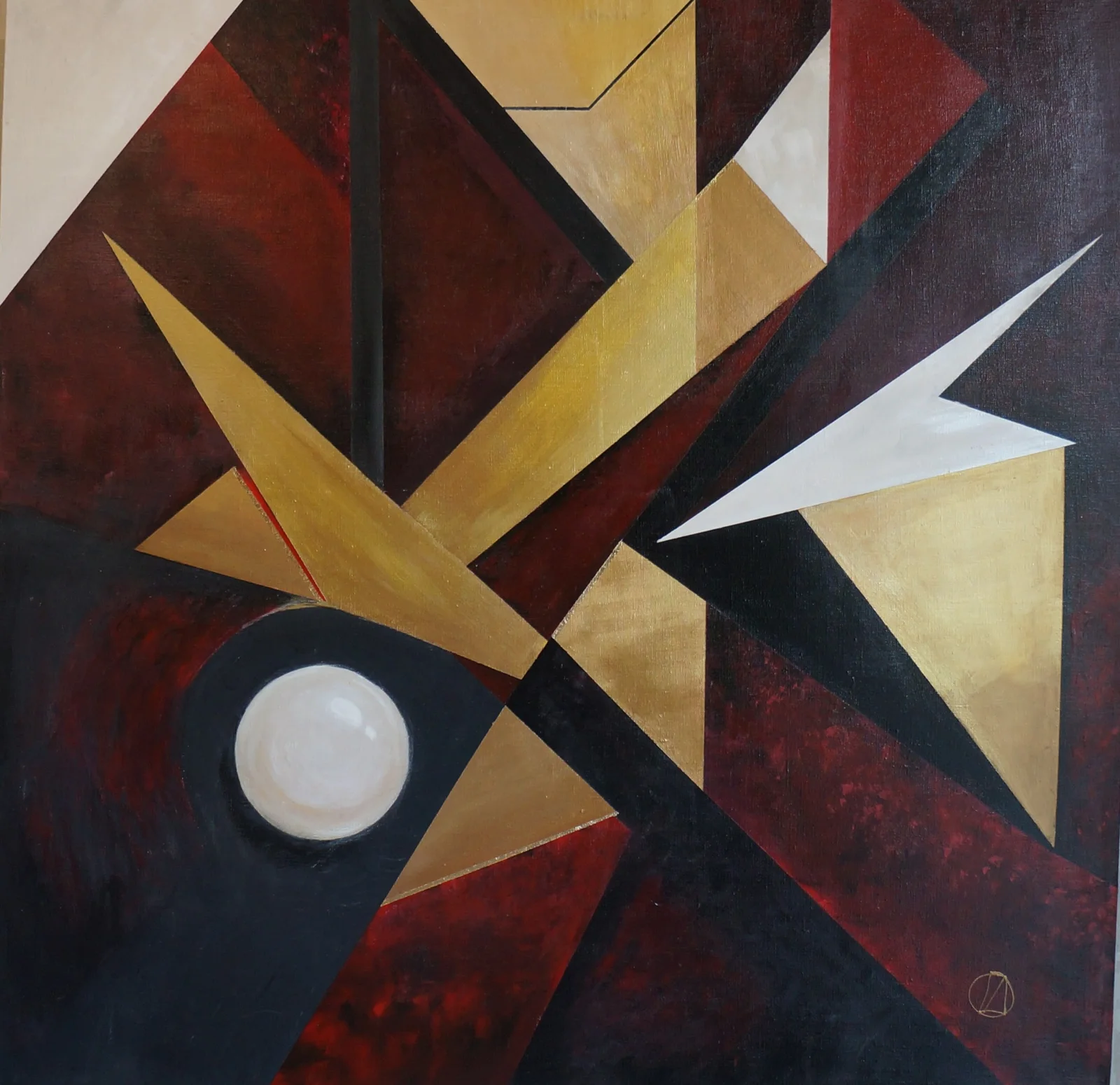 Картина «Рубин» — авторская работа Шаляпиной Ольги, 100х100 см