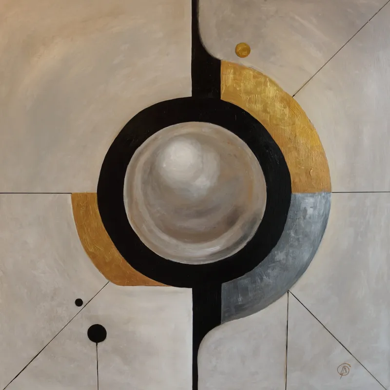 Картина «Большая Мысль» — авторская работа художницы Шаляпиной Ольги, 100х100 см