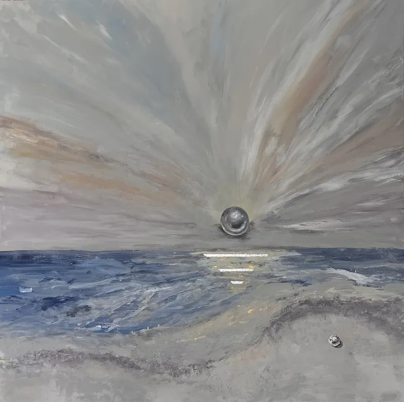 Картина «Рассвет» — авторская работа художницы Шаляпиной Ольги, 100х100 см